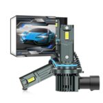 1 par de bombillas LED para faros delanteros de coche de 32 W, 3200 lm, 6500 K, con ventilador, 9005 - Imagen 2