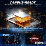 1 par de bombillas LED para faros delanteros de coche de 32 W, 3200 lm, 6500 K, con ventilador, H1 - Imagen 3