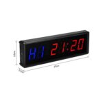 KYX--0015 1.5 inch 6-digit Cycle Interval Fitness Exercise Multi-function Timer, US Plug - Imagen 2
