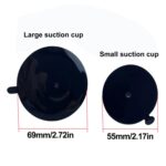 Glass Tile Suction Cup Bracket Base for 15-16mm Ball Head, 70mm Black Glue - Imagen 6