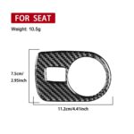 Carbon Fiber Car Headlight Switch Panel Decorative Sticker for SEAT Leon 2005-2012, Headlight Switch Panel, Right Driver - Imagen 3