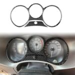 2pcs/Set Carbon Fiber Car Speedometer Surrounded Panel Decorative Sticker for SEAT Leon 2005-2012, Left and Right Driver, Speedometer Surrounded Panel