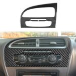 Carbon Fiber Car Center Console Air Conditioner Panel Decorative Sticker for SEAT Leon 2005-2012, Center Console Air Conditioner Panel, Right Driver