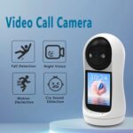 V5 3MP Home HD Full Color Two-Way Video Call Camera Support One-Click Call, EU Plug - Imagen 2