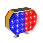 Luz LED estroboscópica de advertencia de carretera solar de doble cara C1A
