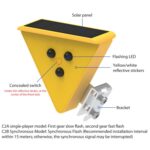 Luz estroboscópica LED solar C2A, C2A(Yellow Light) - Imagen 5