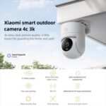 Original Xiaomi Outdoor Camera 4C 3K Full Color Night Vision 5MP IP66 Human Tracking Sound And Light Warning Voice Call Camera, Xiaomi Outdoor Camera 4C 3K - Imagen 2