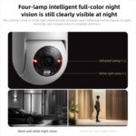 Original Xiaomi Outdoor Camera 4C 3K Full Color Night Vision 5MP IP66 Human Tracking Sound And Light Warning Voice Call Camera, Xiaomi Outdoor Camera 4C 3K - Imagen 4