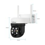 SriHome DH006 4MP 2K Low Power Consumption Wireless Security Camera System with Solar Panel, DH006 - Imagen 4