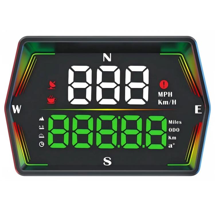 EDA008613701A.jpg G21 Pantalla HD para coche, velocímetro GPS, pantalla OBD para coche, pantalla de visualización frontal con soporte de ventosa., G21 - Imagen 1