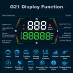 G21 Pantalla HD para coche, velocímetro GPS, pantalla OBD para coche, pantalla de visualización frontal con soporte de ventosa., G21 - Imagen 4