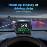 G21 Pantalla HD para coche, velocímetro GPS, pantalla OBD para coche, pantalla de visualización frontal con soporte de ventosa., G21 - Imagen 5
