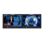 FEELWORLD D101 PLUS-H Monitor doble de 10,1 pulgadas para montaje en rack de 4U, compatible con HDMI 4K, CVBS, pantalla IPS de 1920x1200, AU Plug