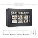 FEELWORLD Q41 Monitor cuádruple de 4,5 pulgadas para montaje en rack de 2U con entrada y salida AV compatible con 3G-SDI y HDMI 4K., UK Plug - Imagen 6