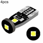 4 luces de gálibo para coche T10 3030-3SMD de 12 V con decodificación CANbus para matrícula
