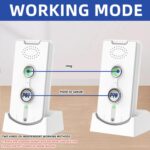 2pcs H8S-2 Wireless Two-way Indoor Voice Pager - Imagen 4