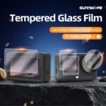 Protector de pantalla de vidrio templado Sunnylife para DJI Osmo Action 6, 2 Sets - Imagen 3