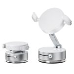 Soporte para teléfono de coche A9 Pro plegable tipo pinza con nanoinyección magnética y rotación de 360 ​​grados, A9 Pro (White)