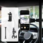 Varilla de extensión de soporte ajustable para cámara de coche, Extend 3 in 1 Set with Clip Phone Holder