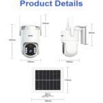 ESCAM QFS71 4G 3MP IP66 Wireless Security Camera System with Solar Panel, European Version - Imagen 4