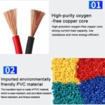 Cable eléctrico aislado de cobre puro para automóvil de 60 m, 1 Square - Imagen 5