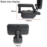 Linterna de trabajo de emergencia LED portátil para exteriores con doble puerto USB, compatible con ranuras para baterías Makita., 5 inch Square High and Low Beam - Imagen 3
