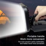 Linterna de trabajo de emergencia LED portátil para exteriores con doble puerto USB, compatible con ranuras para baterías Makita., 8 inch Square High and Low Beam - Imagen 5