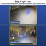 Linterna de trabajo de emergencia LED portátil para exteriores con doble puerto USB, compatible con ranuras para baterías Makita., 4 inch Square High and Low Beam - Imagen 7