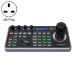 Controlador de cámara PTZ NDI FEELWORLD KBC20 con joystick y teclado, compatible con múltiples protocolos de control PoE., UK Plug