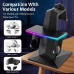 Soporte para pantalla de realidad virtual con iluminación RGB WG67, For Meta Quest 2 / 3 / 3S - Imagen 3