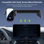 Soporte para teléfono móvil para pantalla de coche con brazo de extensión, For Geely Jiaji L 2023 12.3 inch - Imagen 3