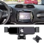 Soporte metálico para teléfono móvil con fijación por gravedad para rejilla de ventilación del coche, For Jeep Renegade 2016-2021