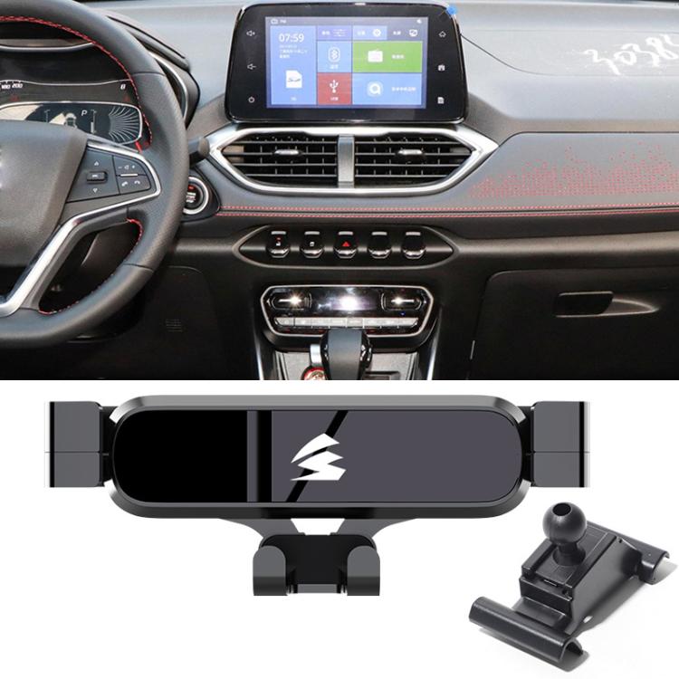 EDA009161104A.jpg Soporte metálico para teléfono móvil con fijación por gravedad para rejilla de ventilación del coche, For BAOJUN 510 2017–2021 / 530 2018–2019 - Imagen 1