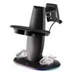 Soporte para pantalla de realidad virtual con iluminación RGB WG68 y carga rápida, enchufe estadounidense., For Meta Quest 2 / 3 / 3S - Imagen 2