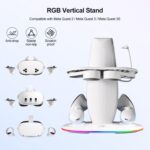 Soporte para pantalla de realidad virtual con iluminación RGB WG68 y carga rápida, enchufe estadounidense., For Meta Quest 2 / 3 / 3S - Imagen 3