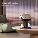 Soporte para pantalla de realidad virtual con iluminación RGB WG68 y carga rápida, enchufe estadounidense., For Meta Quest 2 / 3 / 3S - Imagen 4