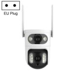 Cámara de vigilancia WiFi inteligente V380 de 2 MP HD con enlace de bola de pistola, EU Plug