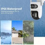 Cámara de vigilancia WiFi inteligente V380 de 2 MP HD con enlace de bola de pistola, US Plug - Imagen 3