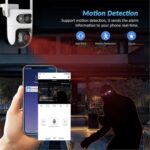 Cámara de vigilancia WiFi inteligente V380 de 2 MP HD con enlace de bola de pistola, US Plug - Imagen 5