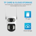 Cámara de vigilancia WiFi inteligente V380 de 2 MP HD con enlace de bola de pistola, US Plug - Imagen 8