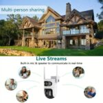 Cámara de vigilancia WiFi inteligente V380 de 2 MP HD con enlace de bola de pistola, US Plug - Imagen 9