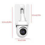 Cámara de vigilancia inalámbrica WiFi con diseño de bombilla de ventilador de tres aspas, 3MP HD., 2.4GHz - Imagen 2