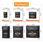For DJI Avata 2 / 360 Sunnylife Battery Explosion-proof Safe Bag Protective Li-Po Safe Bag, For 3pcs Batteries - Imagen 7