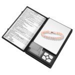 MH-1108 Báscula electrónica de joyería de oro de diamante de alta precisión con forma de cuaderno (0.1g ~ 2000g), sin incluir las baterías