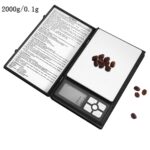 MH-1108 Báscula electrónica de joyería de oro de diamante de alta precisión con forma de cuaderno (0.1g ~ 2000g), sin incluir las baterías - Imagen 3