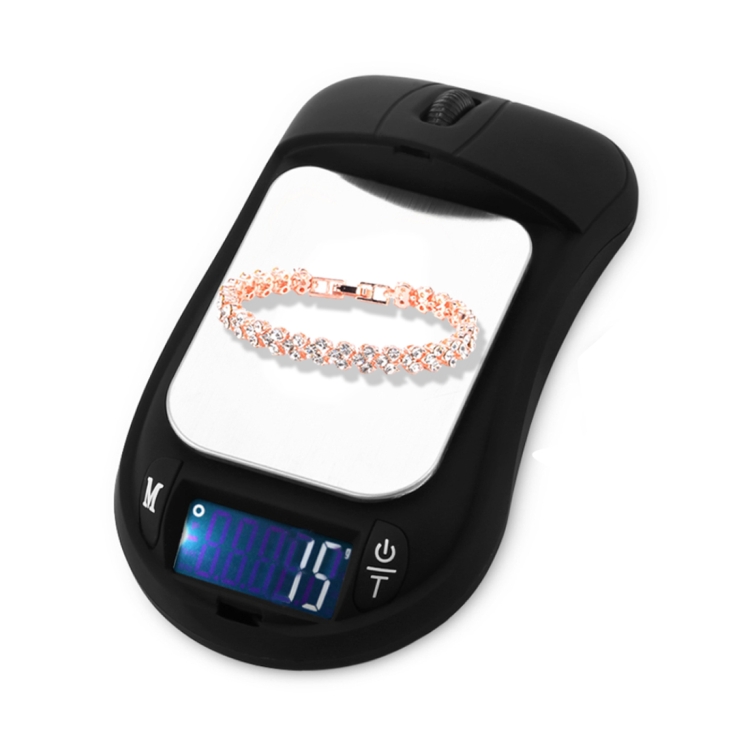 EDS0036.jpg Escala electrónica de joyería de diamantes de alta precisión con forma de ratón (0.01g ~ 200g), sin incluir las baterías - Imagen 1