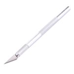 WLXY-9308 Cuchillo de tallado de metal Herramienta profesional de reparación de teléfonos móviles con 6 hojas (plateado)