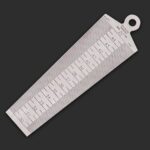 Separador de cuña 30-45 mm Regla de acero inoxidable Inspección Calibrador cónico Herramienta de medida métrica