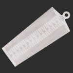 Separador de cuña 45-60 mm Regla de acero inoxidable Inspección Calibrador cónico Herramienta de medida métrica