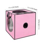 FUNADD Caja de Secado de baño para Mascotas Jaula secadora Plegable portátil, Adecuada para Mascotas de hasta 5 kg, Folding Dryer Cage - Imagen 3